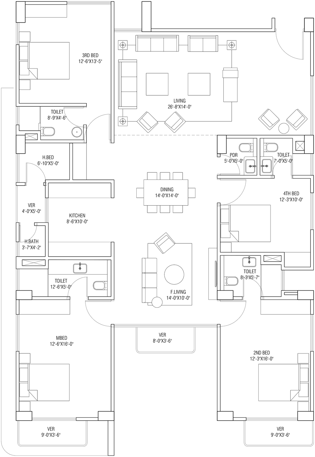 AVANTE Type F floor plan